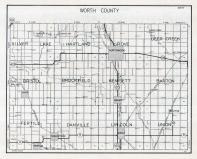 Worth County Map, Iowa State Atlas 1930c